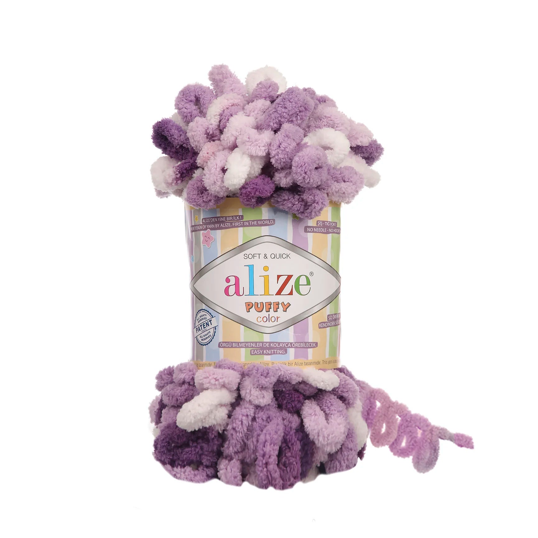 Плюшевая пряжа Alize Puffy Color Amigurumi