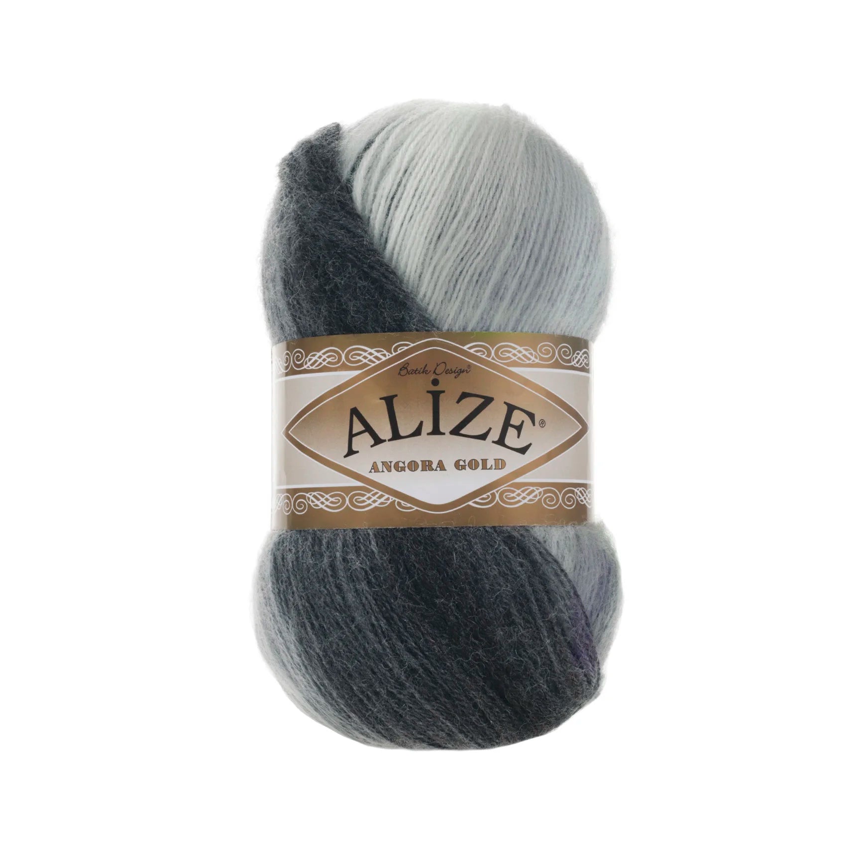 1 Pack ( 5 Balls ) Alize Angora Gold Batik