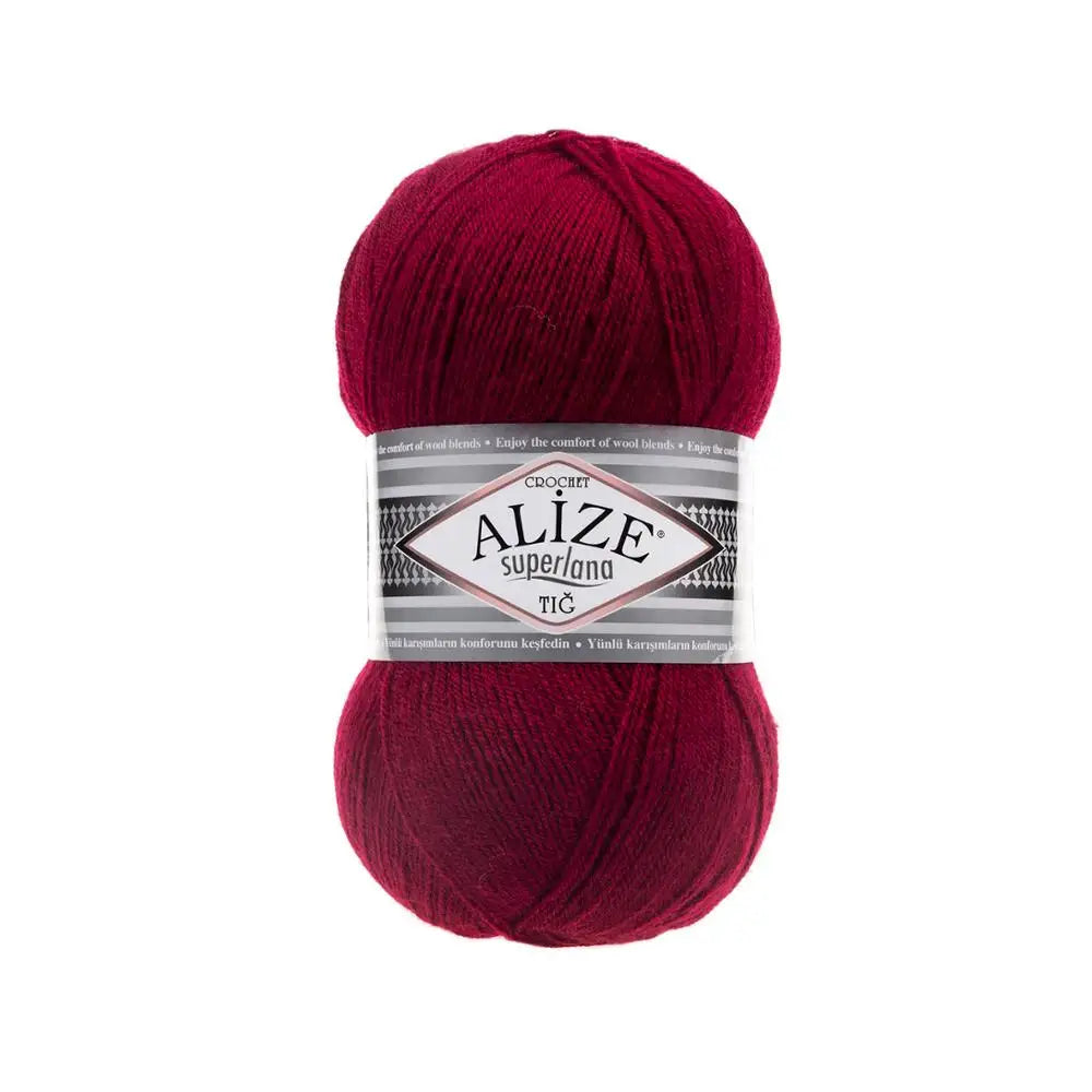 1 Pack ( 5 Balls ) Alize SUPERLANA TIG