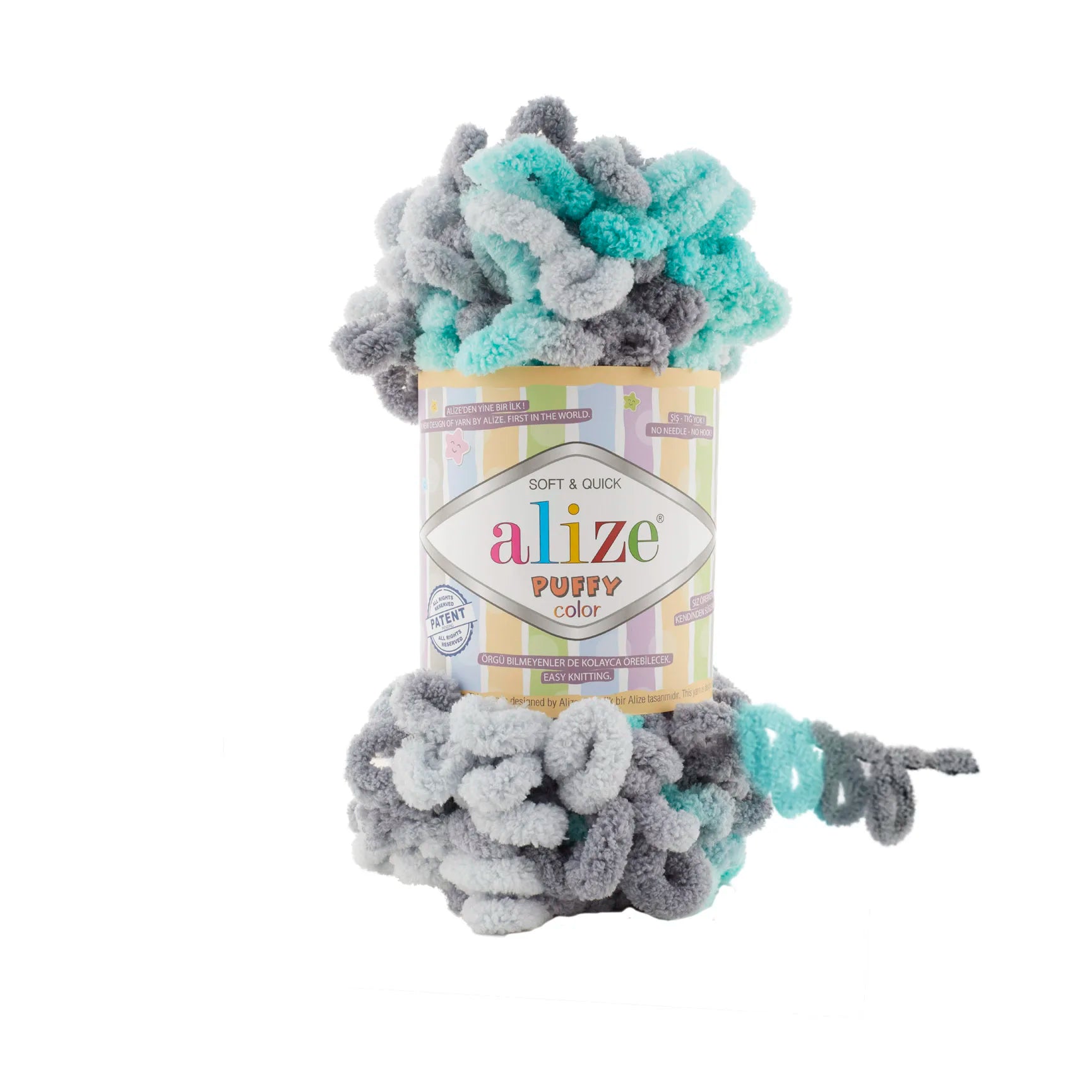 Плюшевая пряжа Alize Puffy Color Amigurumi