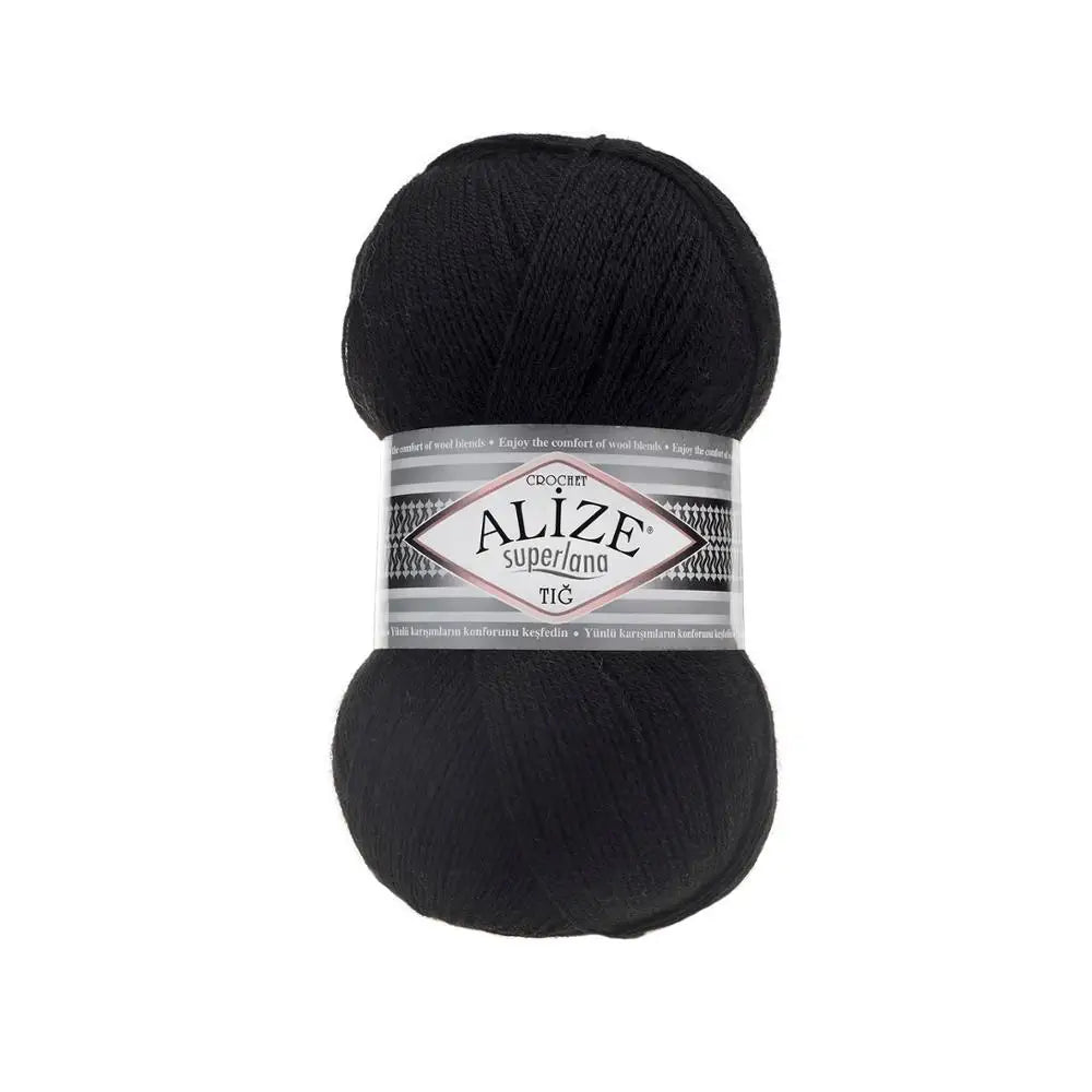 1 Pack ( 5 Balls ) Alize SUPERLANA TIG