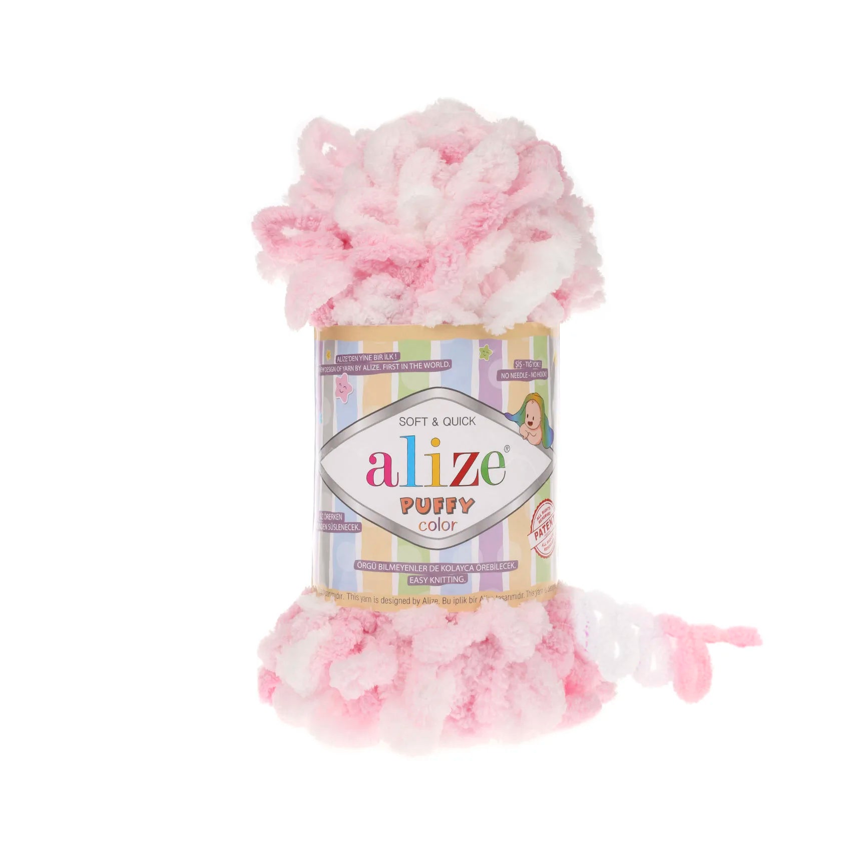 Плюшевая пряжа Alize Puffy Color Amigurumi