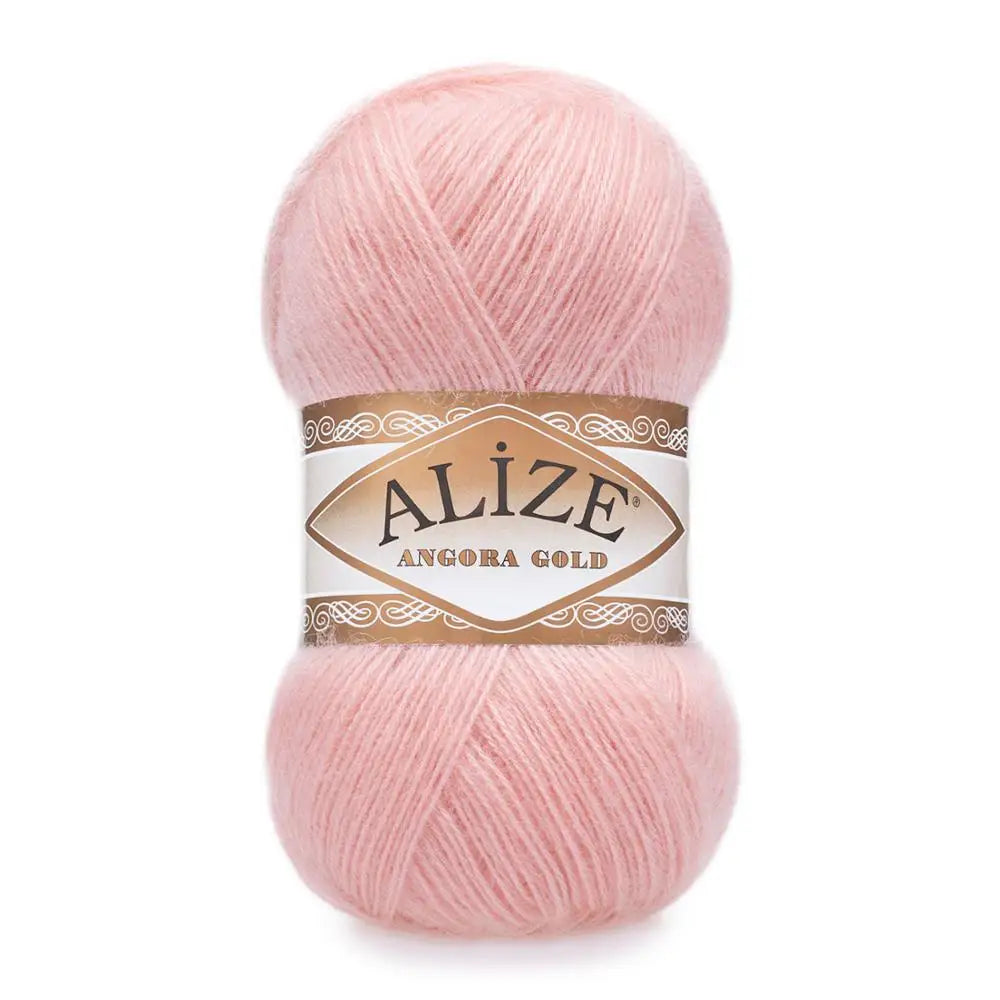 1 Pack ( 5 Balls ) Alize Angora Gold