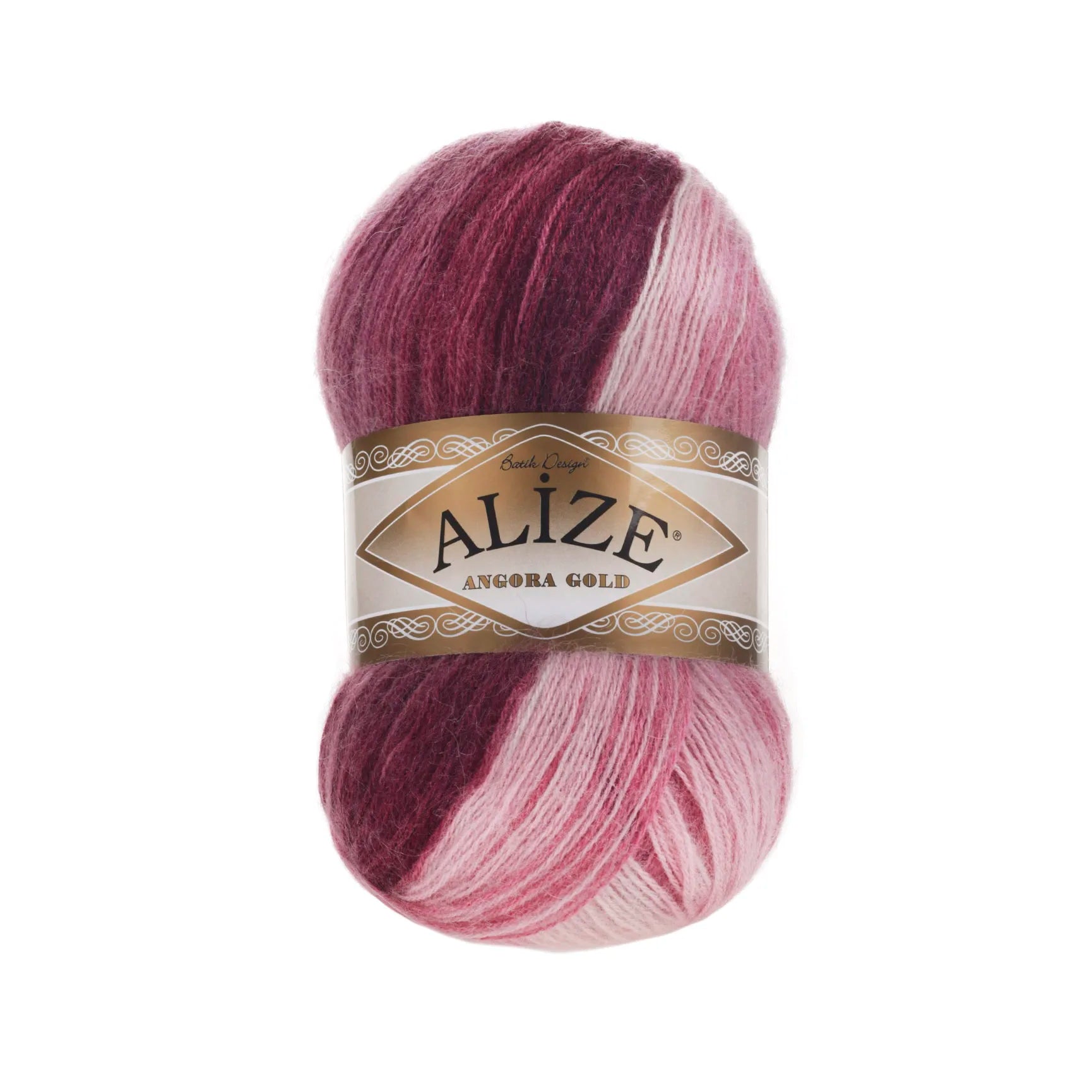 1 Pack ( 5 Balls ) Alize Angora Gold Batik