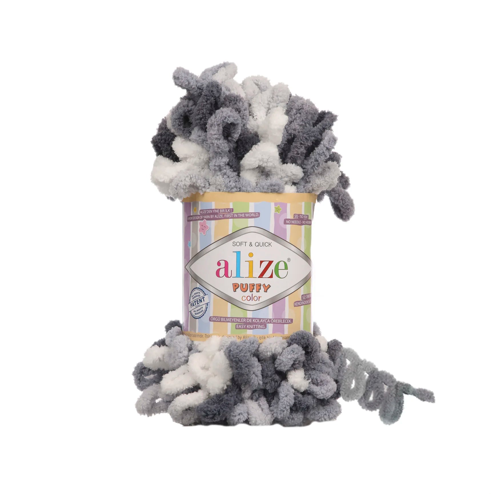 Плюшевая пряжа Alize Puffy Color Amigurumi