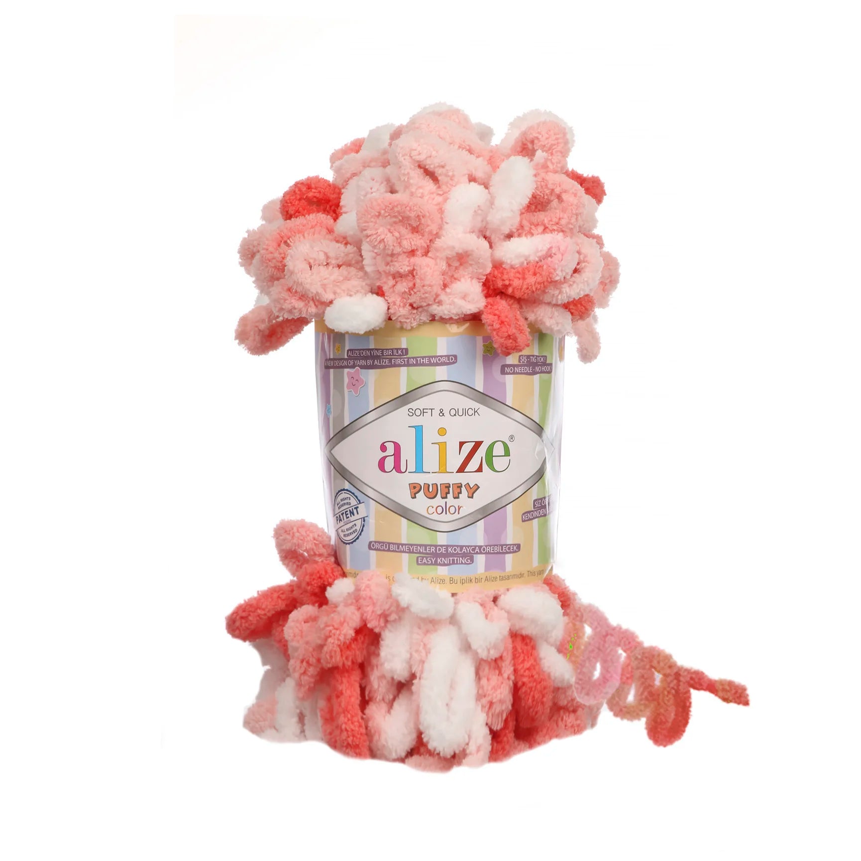 Плюшевая пряжа Alize Puffy Color Amigurumi
