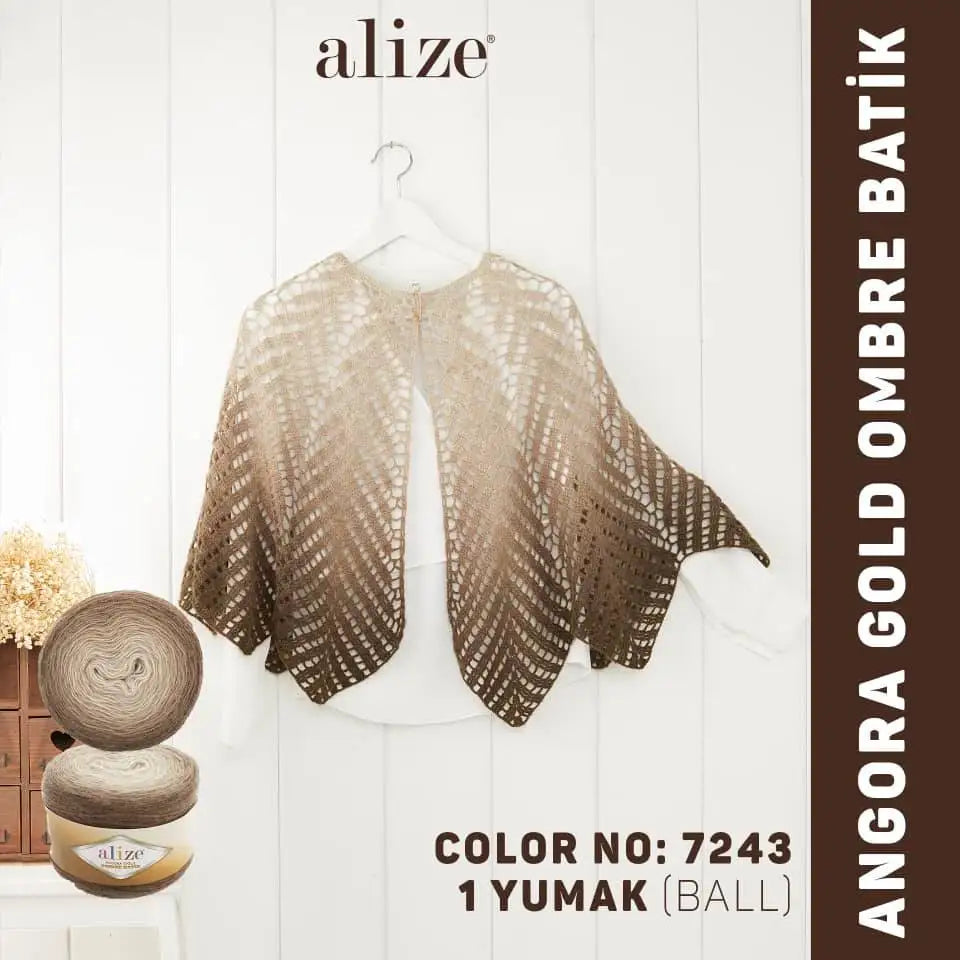 Alize Angora Gold Ombre Batik Cake