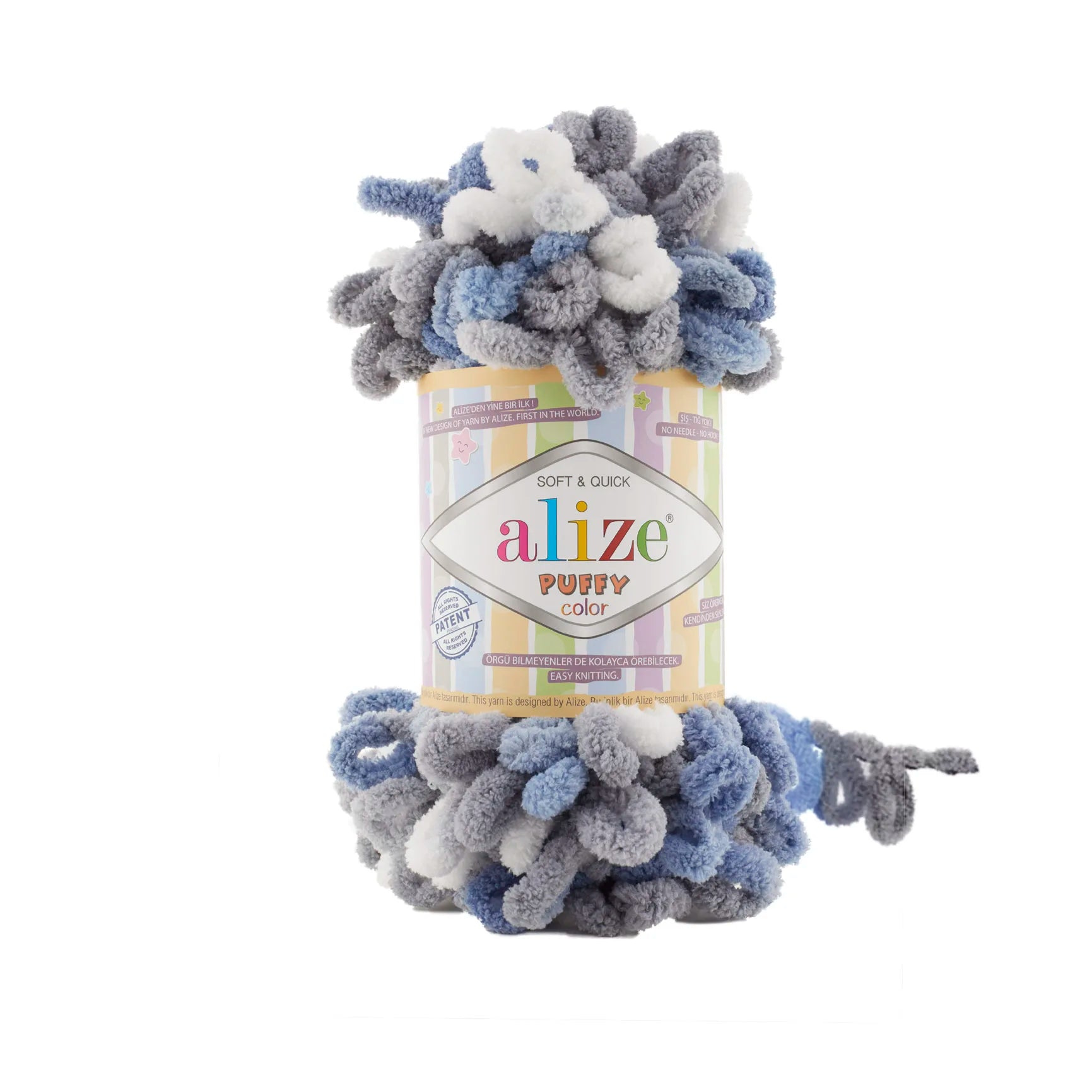 Плюшевая пряжа Alize Puffy Color Amigurumi