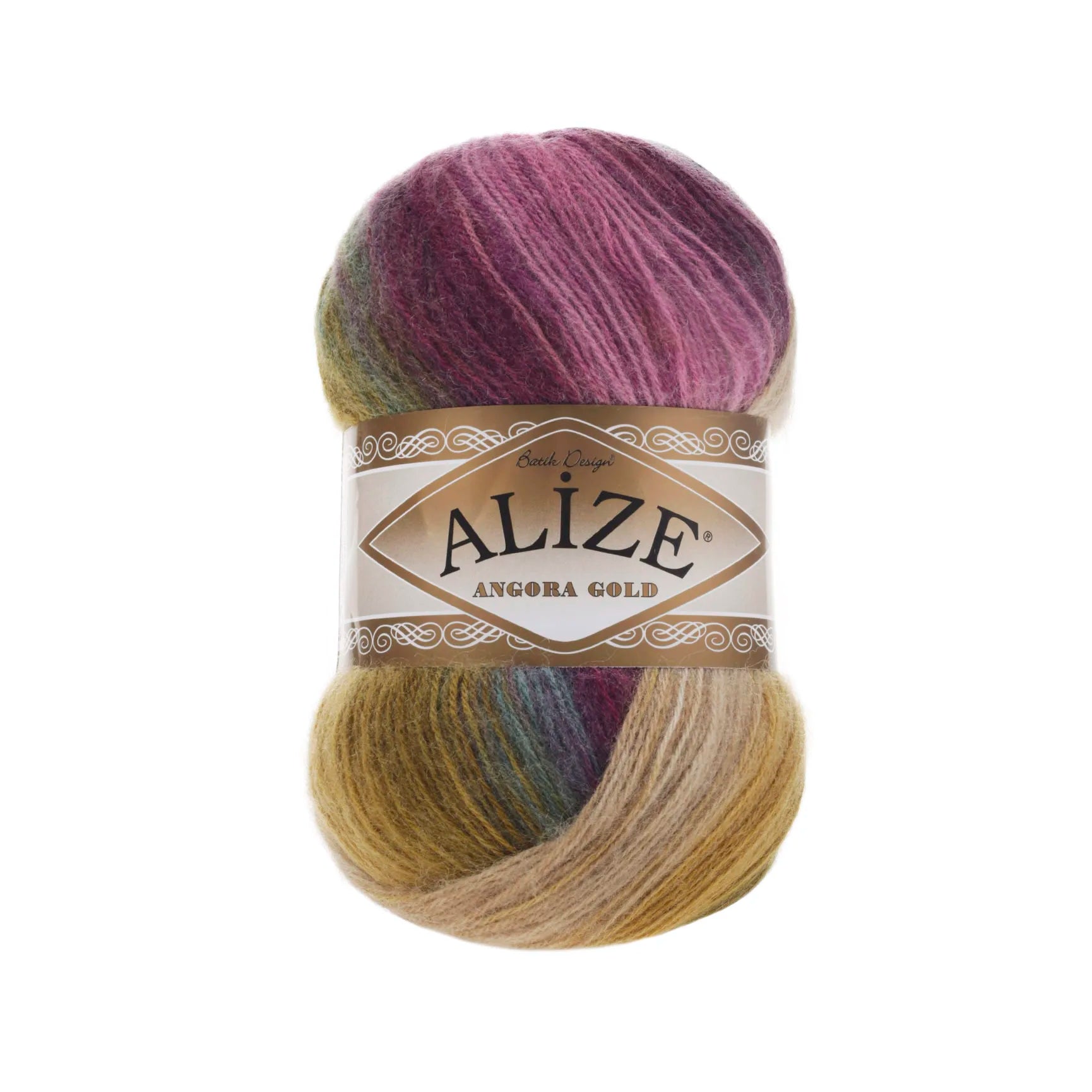 1 Pack ( 5 Balls ) Alize Angora Gold Batik