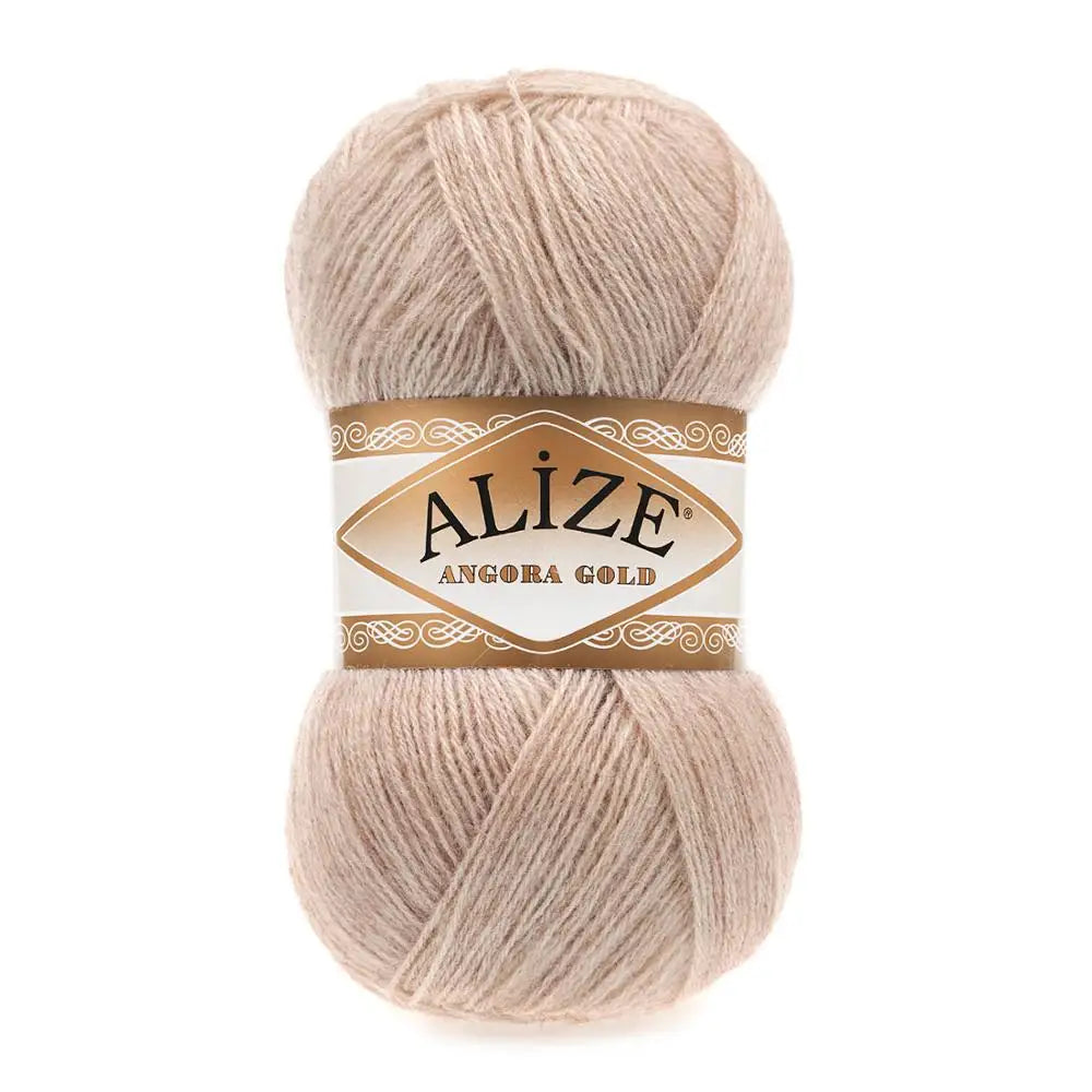 1 Pack ( 5 Balls ) Alize Angora Gold
