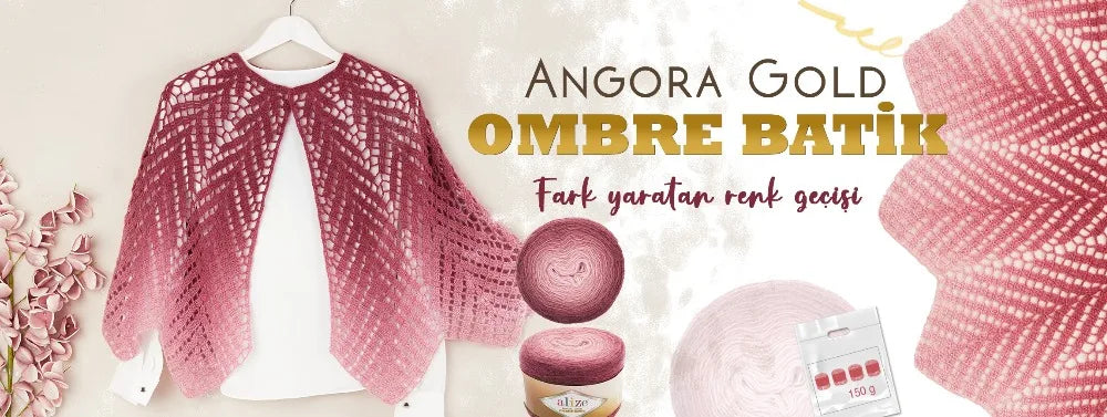Alize Angora Gold Ombre Batik Cake