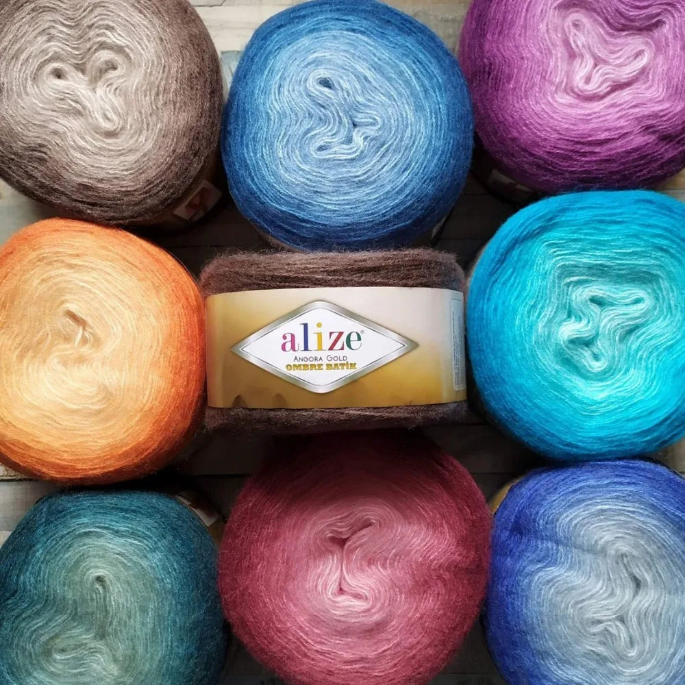 Alize Angora Gold Ombre Batik Cake