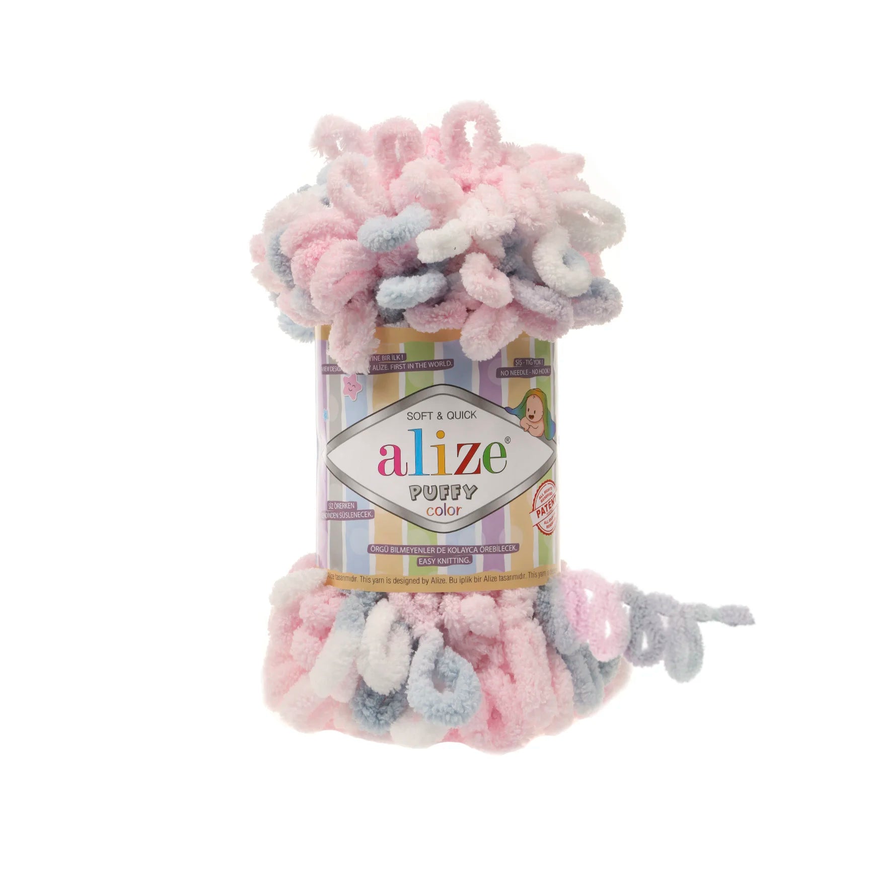 Плюшевая пряжа Alize Puffy Color Amigurumi