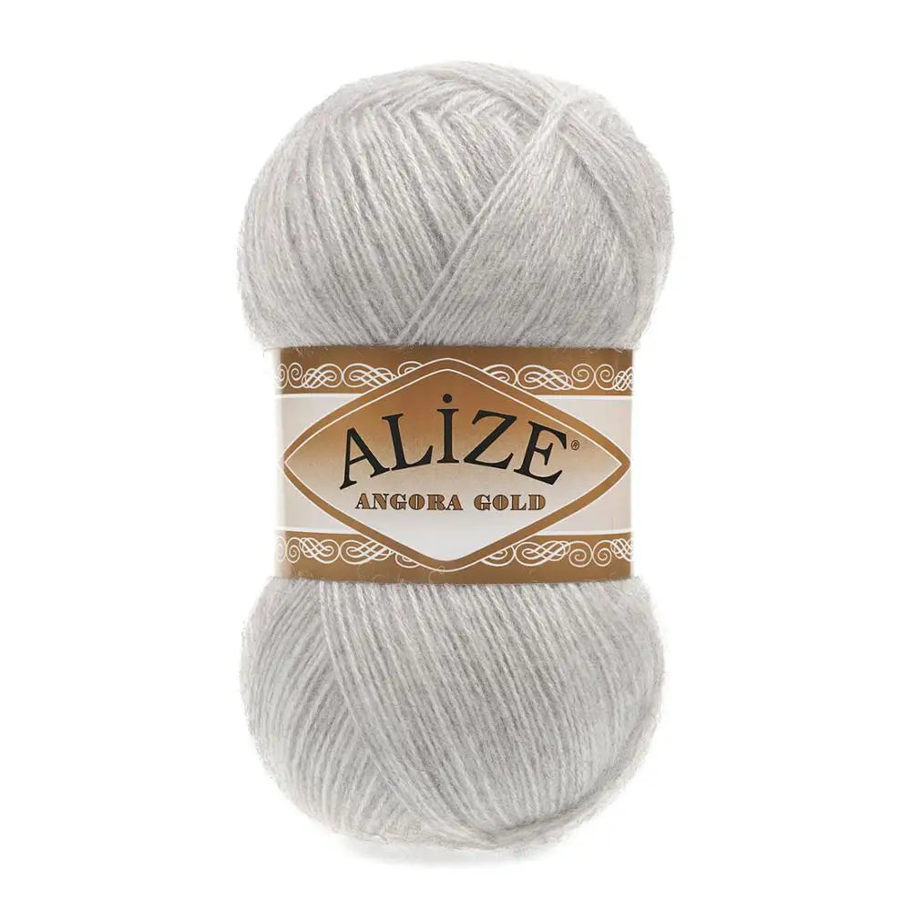 1 Pack ( 5 Balls ) Alize Angora Gold