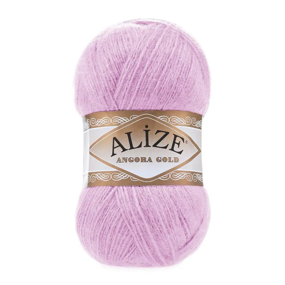 1 Pack ( 5 Balls ) Alize Angora Gold