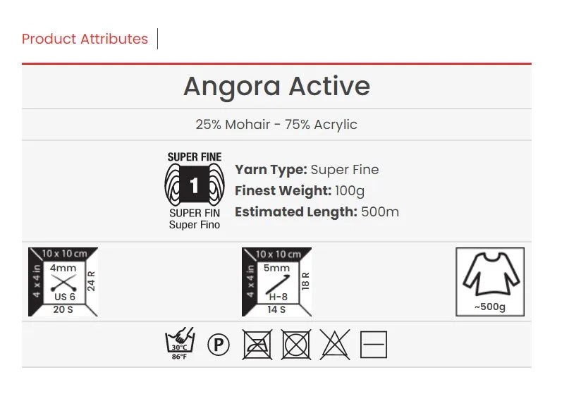 YarnArt Angora Active 100g