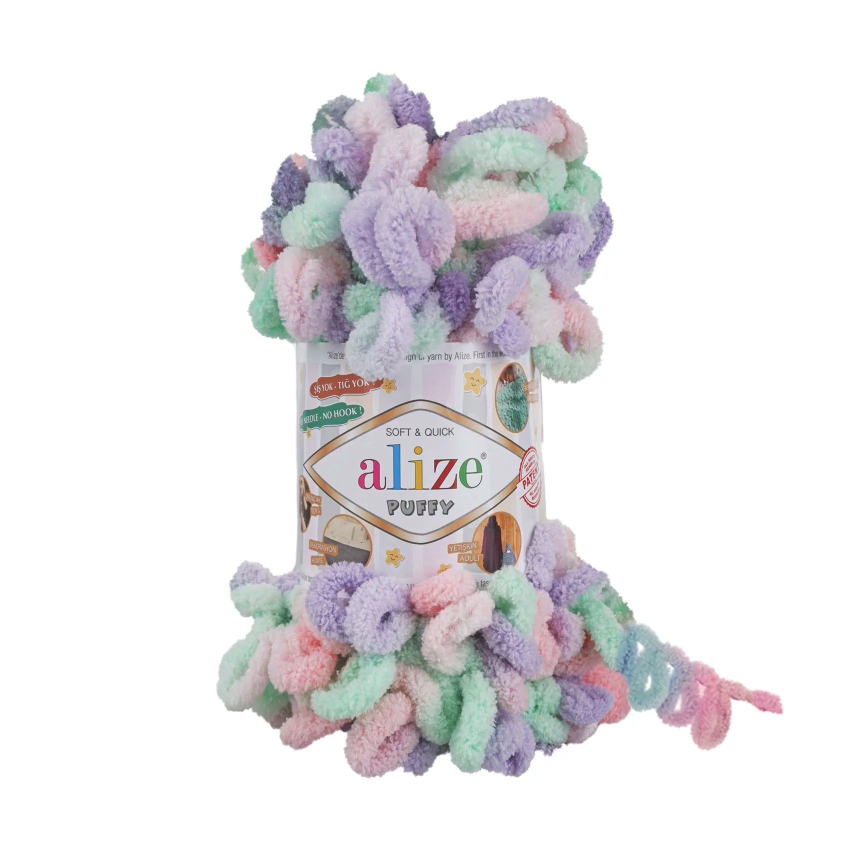 Плюшевая пряжа Alize Puffy Color Amigurumi
