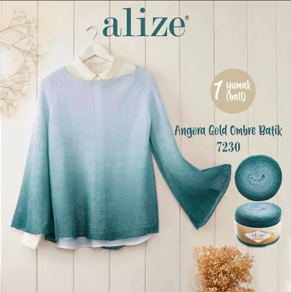 Alize Angora Gold Ombre Batik Cake