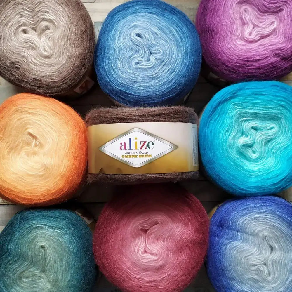Alize Angora Gold Ombre Batik Cake