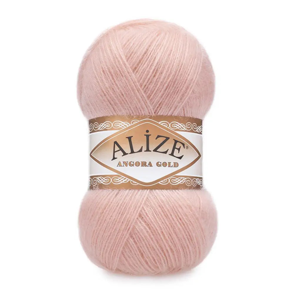 1 Pack ( 5 Balls ) Alize Angora Gold