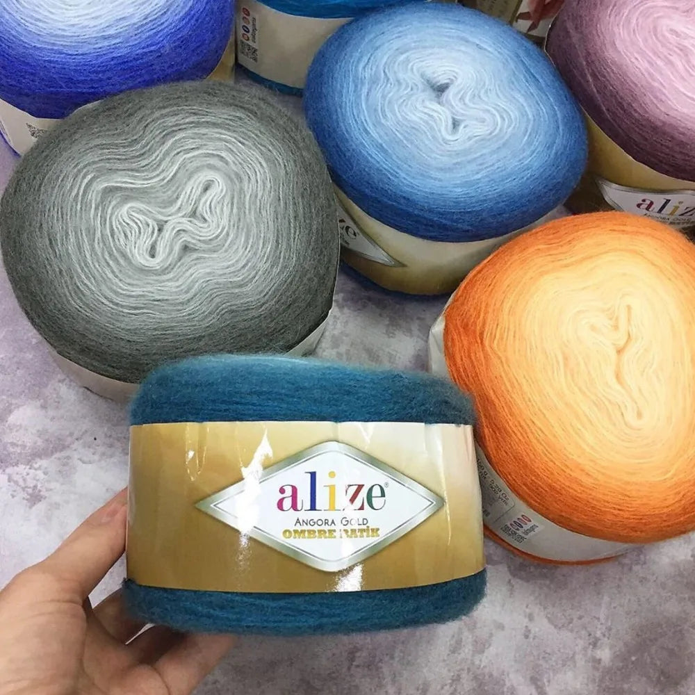 Alize Angora Gold Ombre Batik Cake