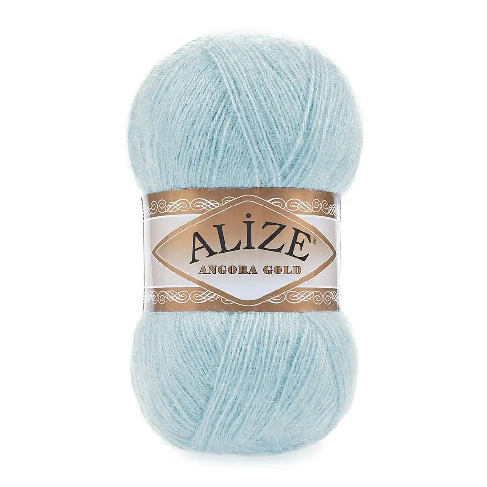 1 Pack ( 5 Balls ) Alize Angora Gold