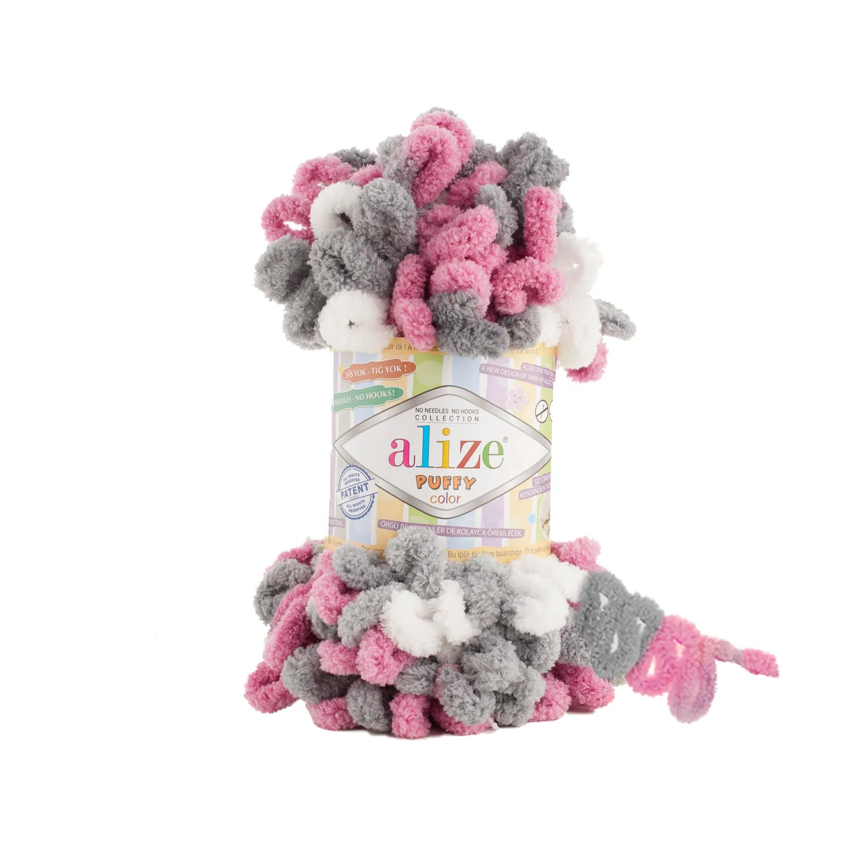 Плюшевая пряжа Alize Puffy Color Amigurumi
