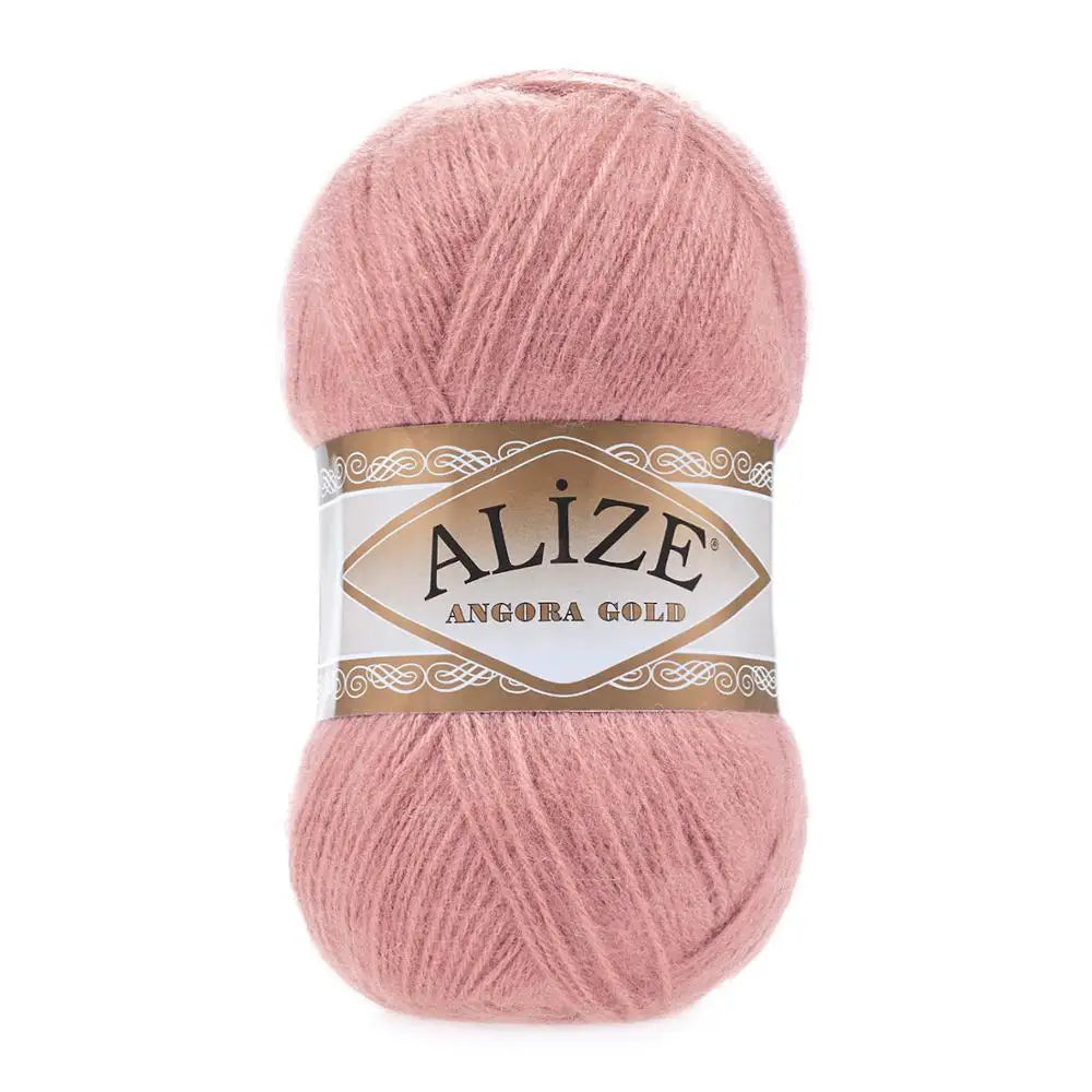 1 Pack ( 5 Balls ) Alize Angora Gold