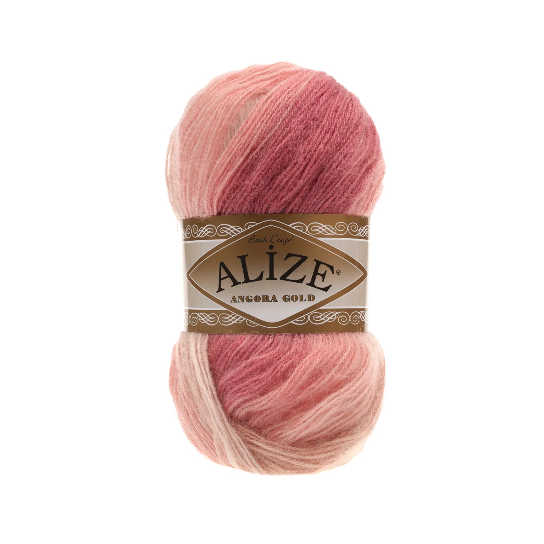 1 Pack ( 5 Balls ) Alize Angora Gold Batik