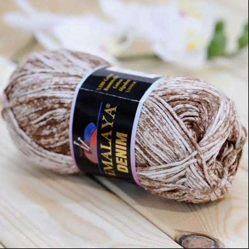Natürliches Baumwollgarn Himalaya Denim 5 LOT/KNÄUEL 50g-140m